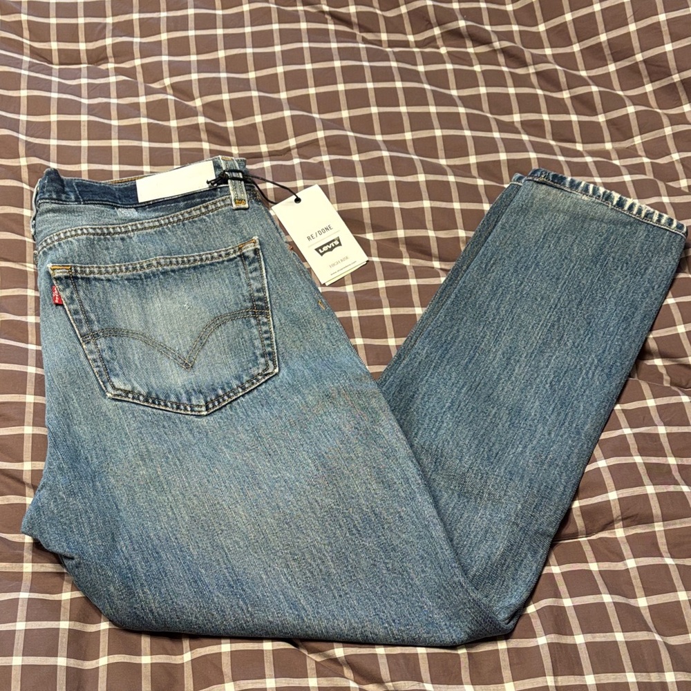 BNWT RE/DONE X Levi’s Womens vintage High Rise Skinny jeans - Picture 2 of 12